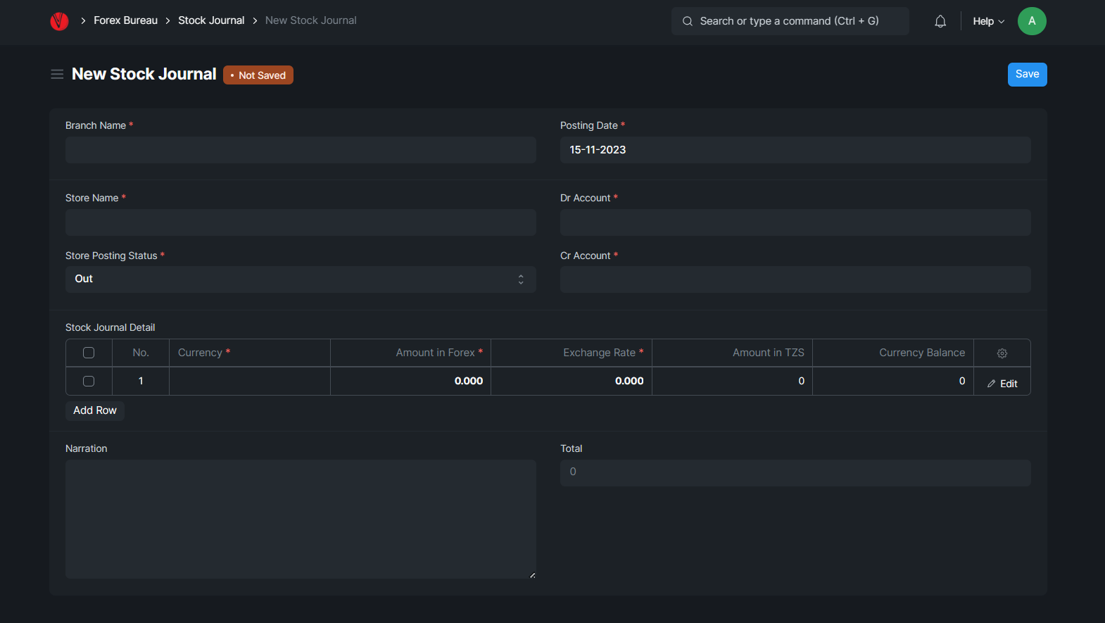 Stock Journal Log In VVSD - Stock Journal